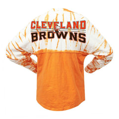 Cleveland Browns Women's Vintage Bamboo Spirit Jersey Long Sleeve T-Shirt - Orange T-shirts