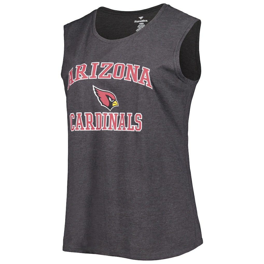 Arizona Cardinals Women's Plus Size Tank Top - Heather Charcoal Tops
