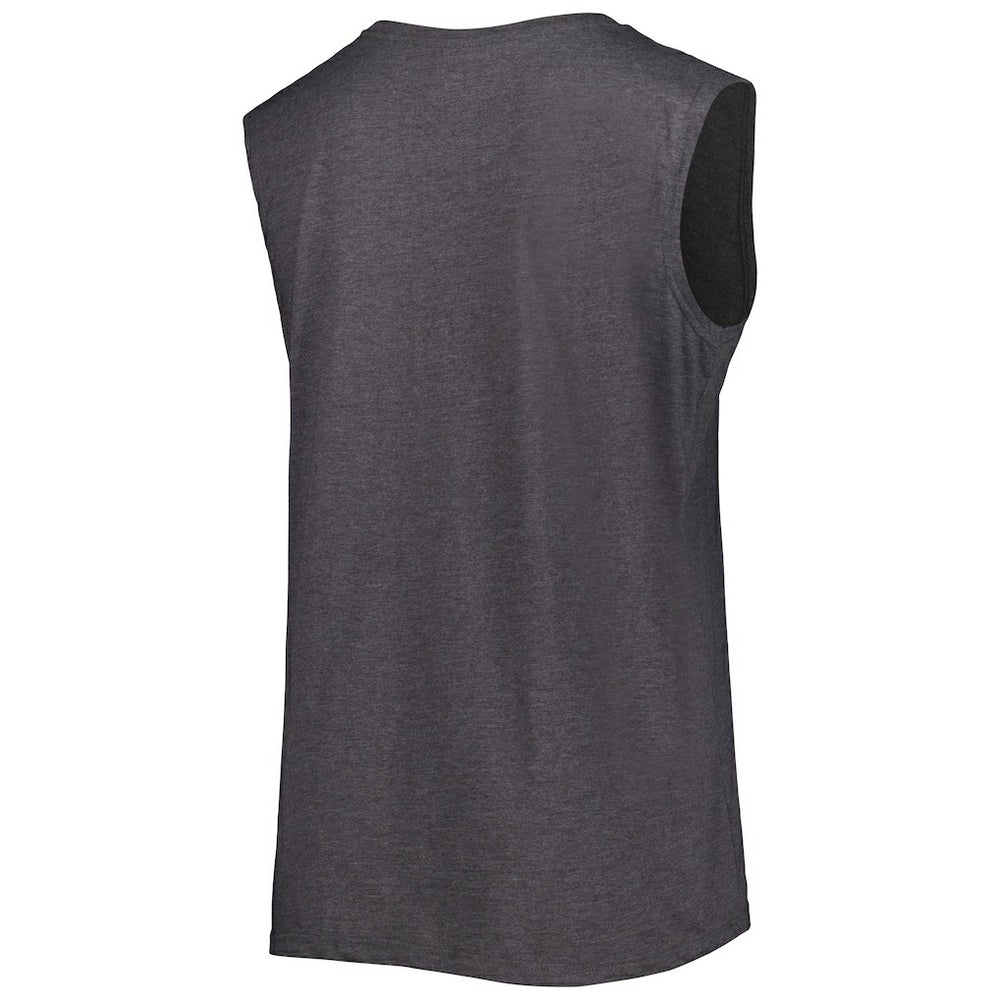 Las Vegas Raiders Women's Plus Size Tank Top - Heather Charcoal Tops