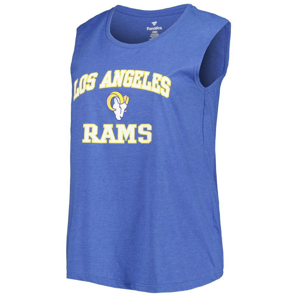 Los Angeles Rams Women's Plus Size Tank Top - Royal Tops