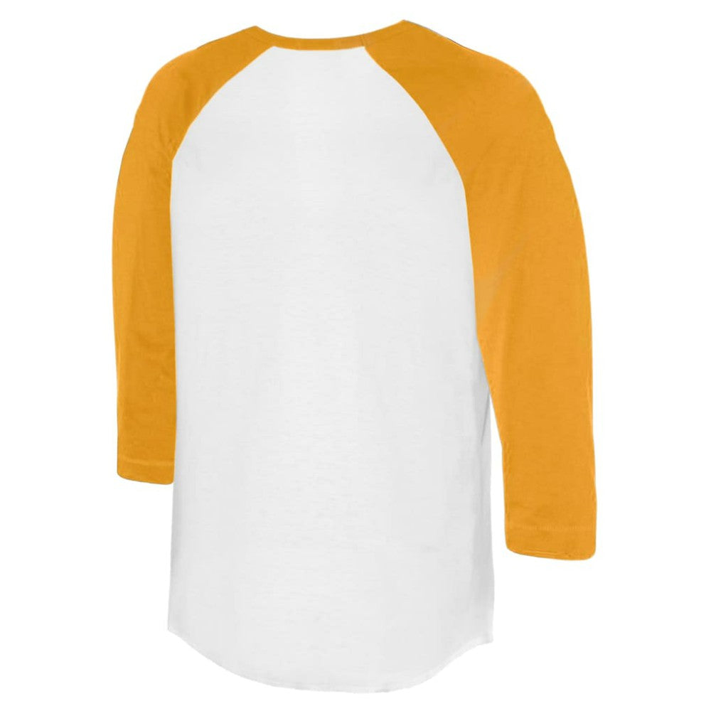 San Diego Padres Tiny Turnip Women's I Love Dad 3/4-Sleeve Raglan T-Shirt - White/Gold T-shirts