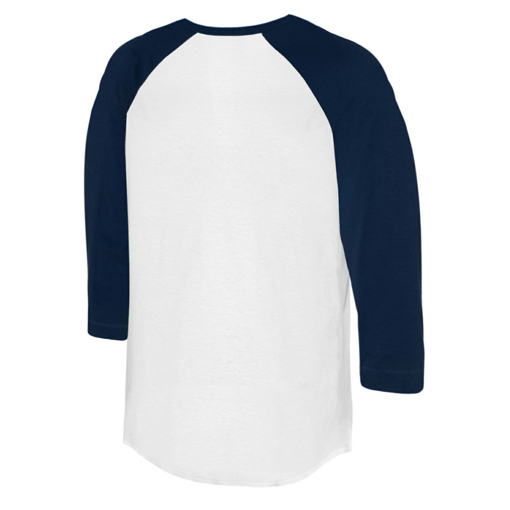 Milwaukee Brewers Tiny Turnip Women's Jada 3/4-Sleeve Raglan T-Shirt - White/Navy T-shirts