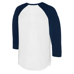 Cleveland Guardians Tiny Turnip Women's Kate 3/4-Sleeve Raglan T-Shirt - White/Navy T-shirts