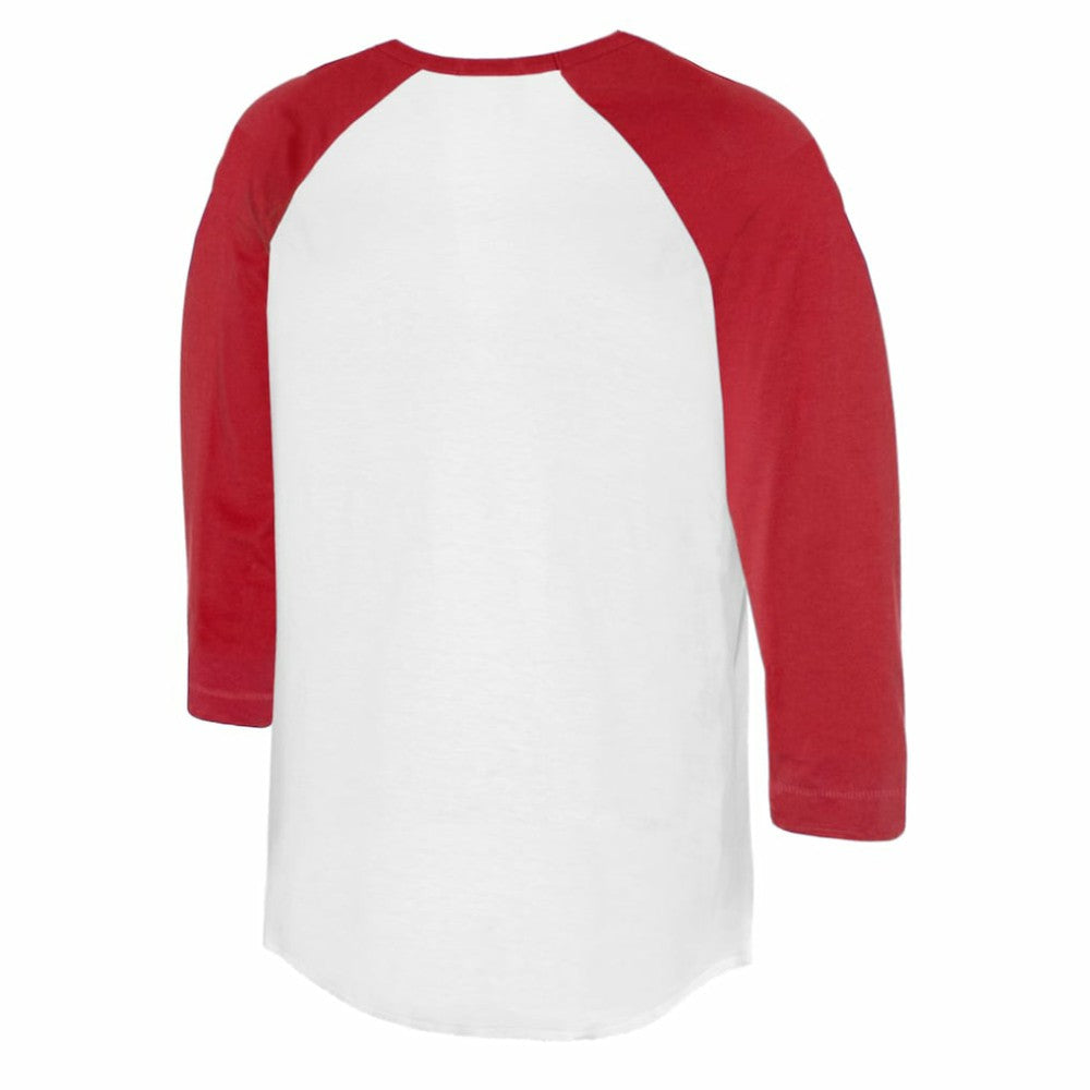 Philadelphia Phillies Tiny Turnip Women's Logo Mom 3/4-Sleeve Raglan T-Shirt - White/Red T-shirts
