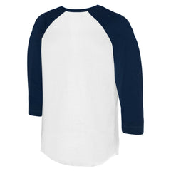 Tampa Bay Rays Tiny Turnip Unisex Stitched Baseball 3/4-Sleeve Raglan T-Shirt - White/Navy T-shirts