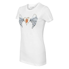 San Francisco Giants Tiny Turnip Women's Angel Wings T-Shirt - White T-shirts