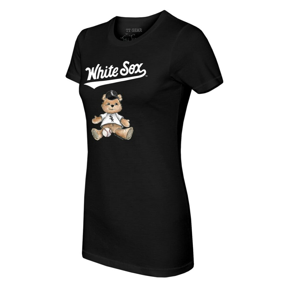 Chicago White Sox Tiny Turnip Women's Teddy Boy T-Shirt - Black T-shirts