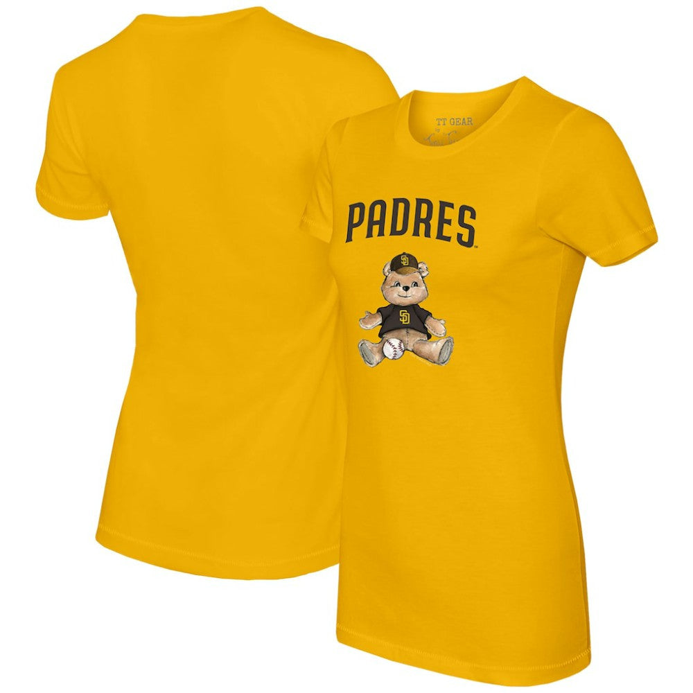 San Diego Padres Tiny Turnip Women's Teddy Boy T-Shirt - Gold T-shirts