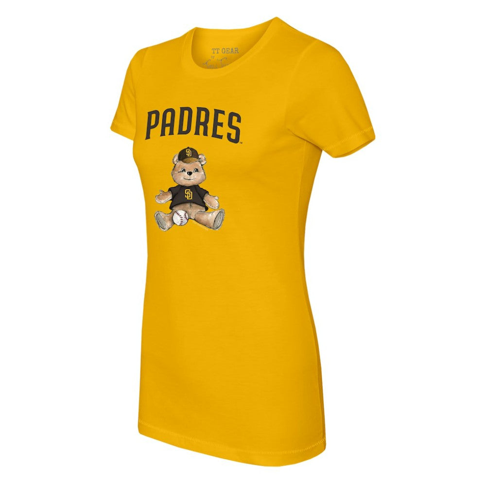 San Diego Padres Tiny Turnip Women's Teddy Boy T-Shirt - Gold T-shirts