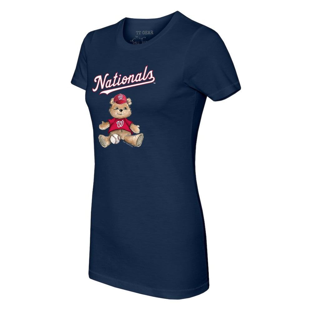 Washington Nationals Tiny Turnip Women's Teddy Boy T-Shirt - Navy T-shirts