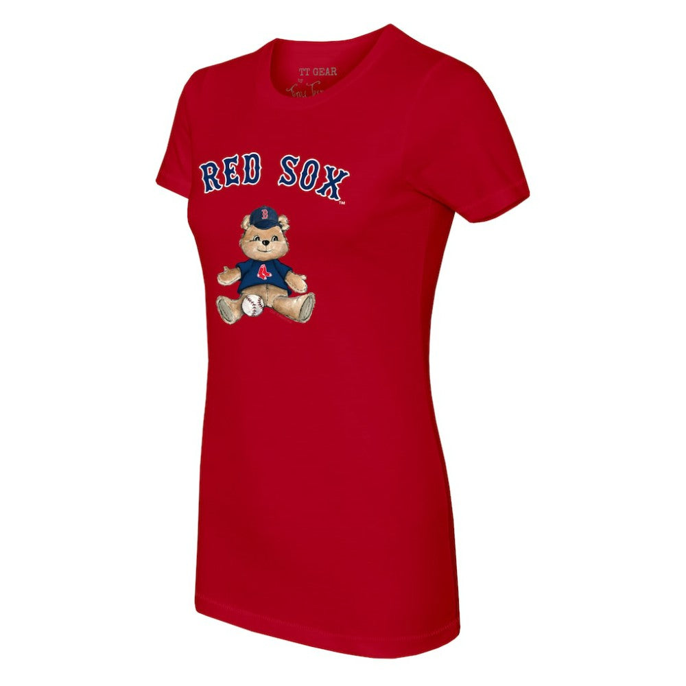 Boston Red Sox Tiny Turnip Women's Teddy Boy T-Shirt - Red T-shirts
