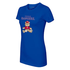 Texas Rangers Tiny Turnip Women's Teddy Boy T-Shirt - Royal T-shirts