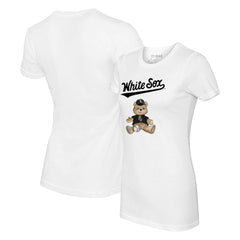 Chicago White Sox Tiny Turnip Women's Teddy Boy T-Shirt - White T-shirts
