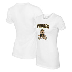 San Diego Padres Tiny Turnip Women's Teddy Boy T-Shirt - White T-shirts