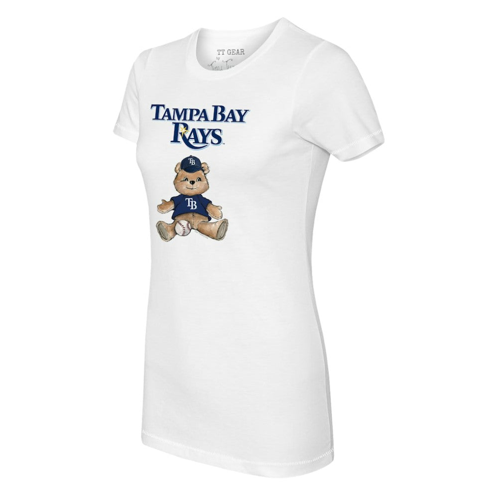 Tampa Bay Rays Tiny Turnip Women's Teddy Boy T-Shirt - White T-shirts