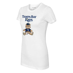 Tampa Bay Rays Tiny Turnip Women's Teddy Boy T-Shirt - White T-shirts