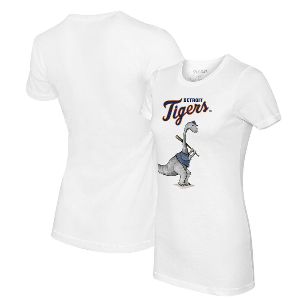 Detroit Tigers Tiny Turnip Women's Bronto T-Shirt - White T-shirts