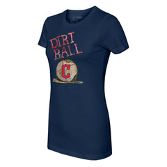 Cleveland Guardians Tiny Turnip Women's Dirt Ball T-Shirt - Navy T-shirts