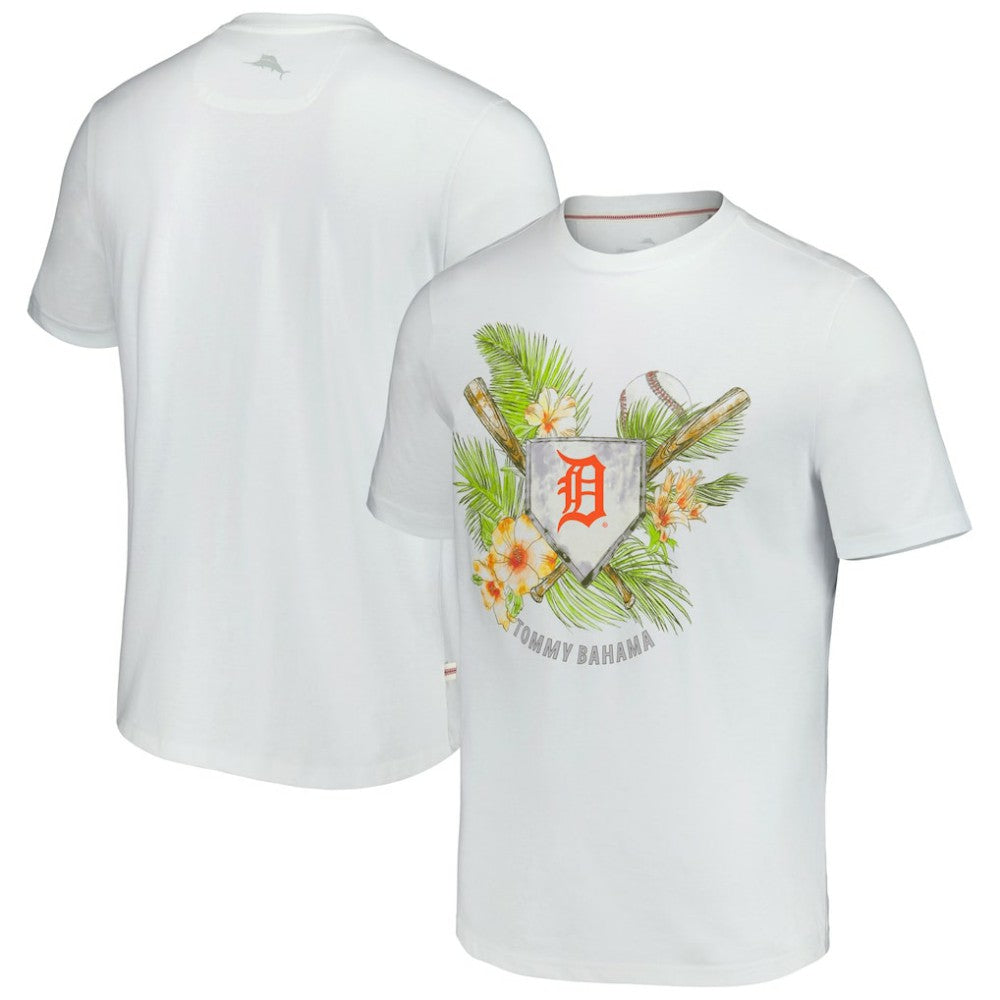 Detroit Tigers Tommy Bahama Island League T-Shirt - White T-shirts