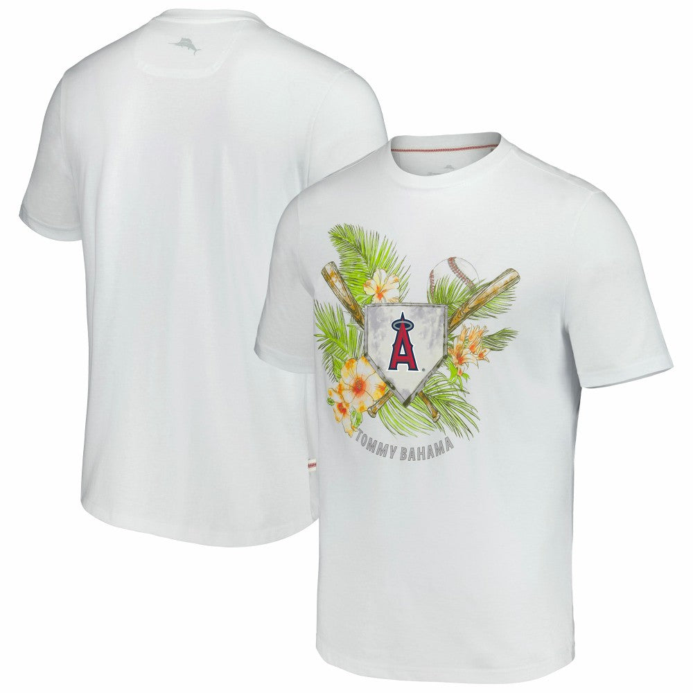 Los Angeles Angels Tommy Bahama Island League T-Shirt - White T-shirts