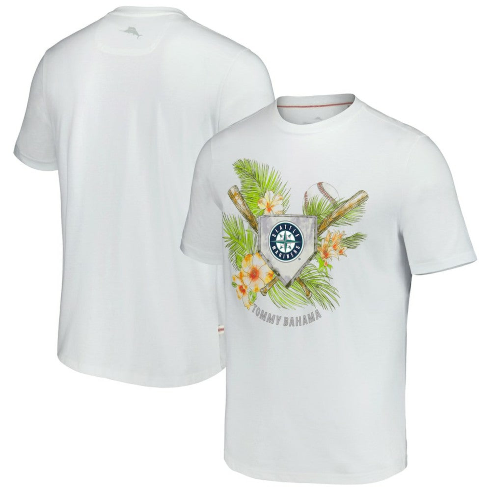 Seattle Mariners Tommy Bahama Island League T-Shirt - White T-shirts