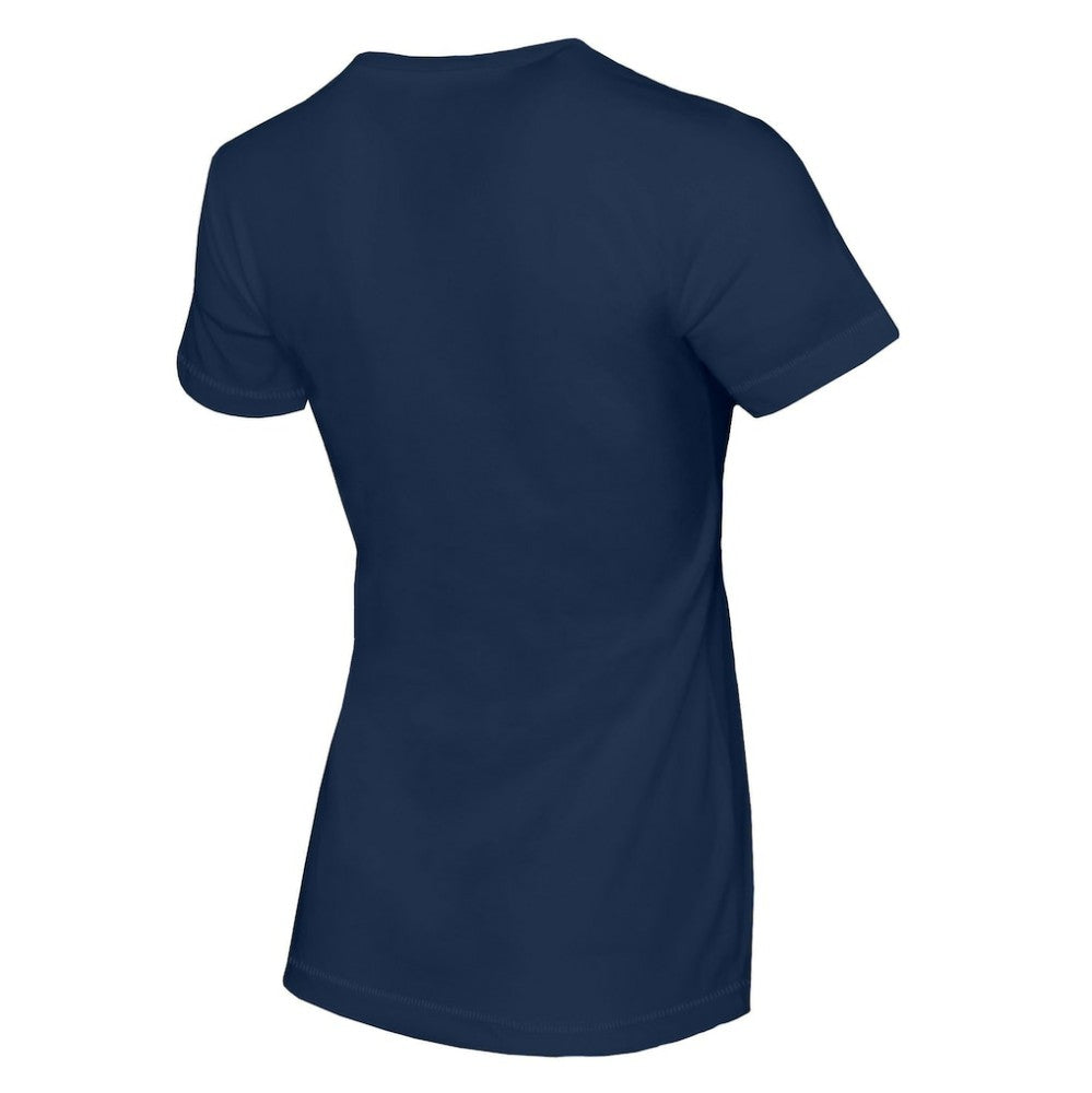Seattle Mariners Tiny Turnip Women's Hat Crossbats T-Shirt - Navy Hats