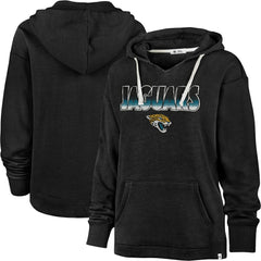 Jacksonville Jaguars '47 Women's Color Rise Kennedy Pullover Hoodie - Black Hoodies
