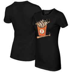San Francisco Giants Tiny Turnip Women's Hot Bats T-Shirt - Black T-shirts