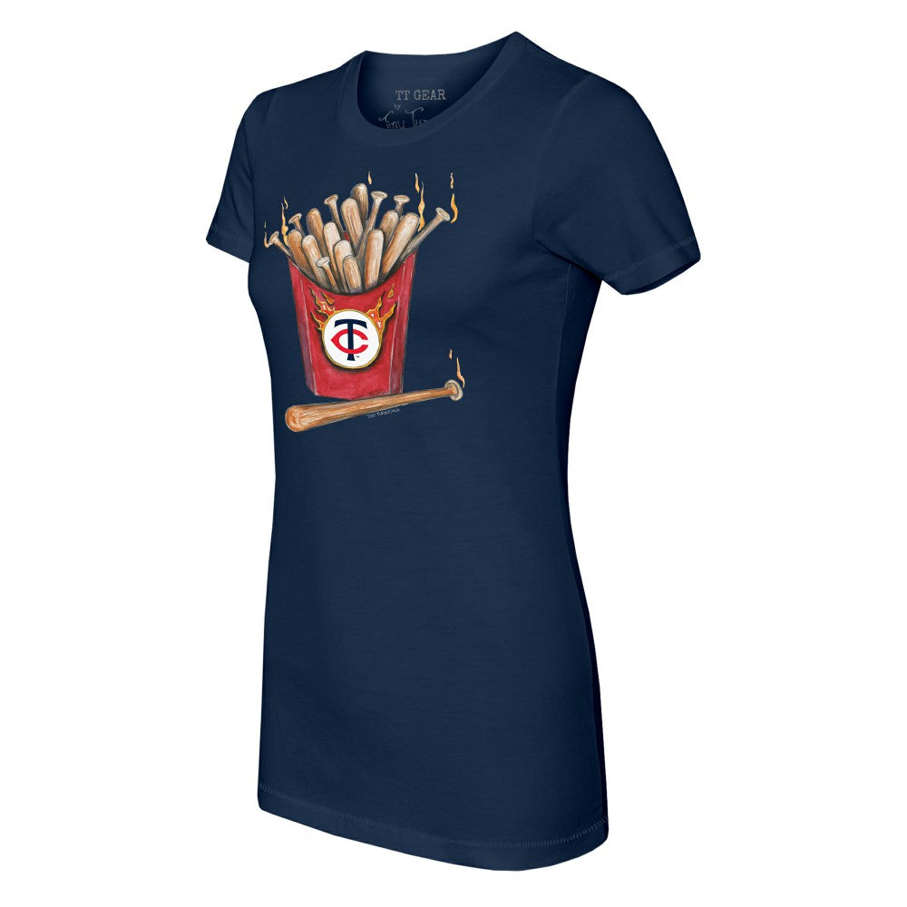 Minnesota Twins Tiny Turnip Women's Hot Bats T-Shirt - Navy T-shirts