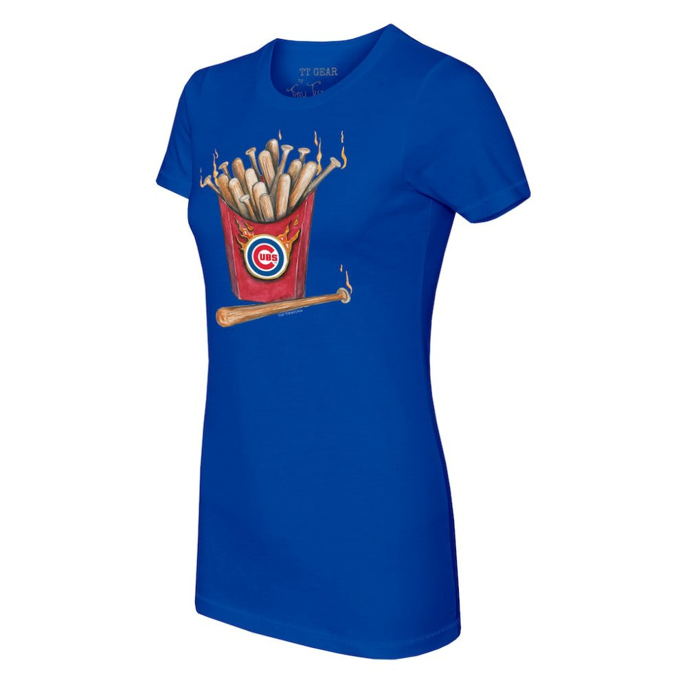 Chicago Cubs Tiny Turnip Women's Hot Bats T-Shirt - Royal T-shirts