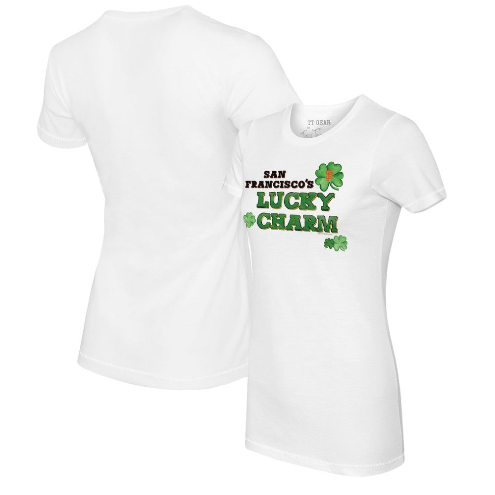 San Francisco Giants Tiny Turnip Women's Lucky Charm T-Shirt - White T-shirts