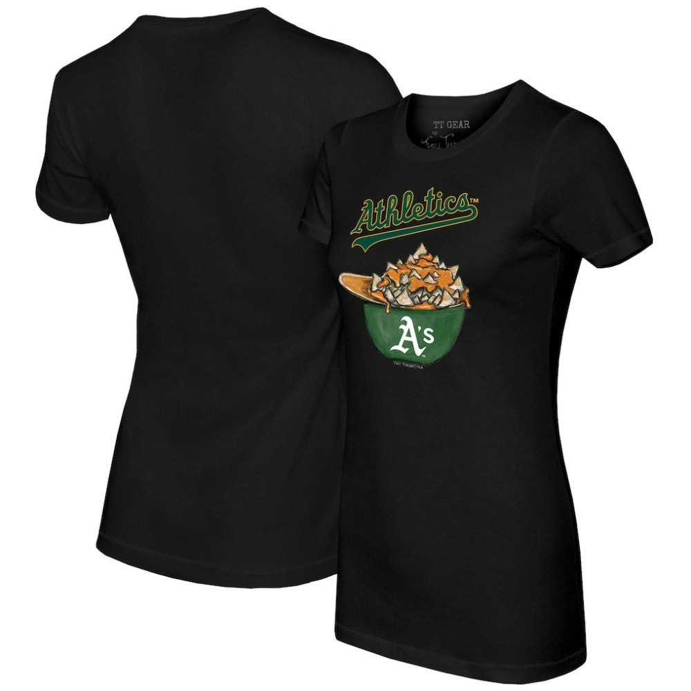 Athletics Tiny Turnip Women's Nacho Helmet T-Shirt - Black T-shirts