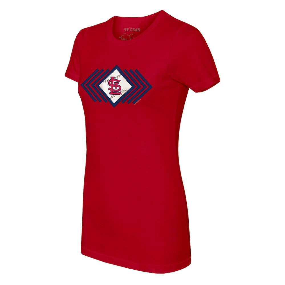 St. Louis Cardinals Tiny Turnip Women's Prism Arrows T-Shirt - Red T-shirts