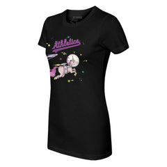 Athletics Tiny Turnip Women's Space Unicorn T-Shirt - Black T-shirts