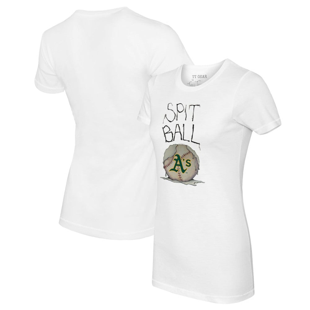 Athletics Tiny Turnip Women's Spit Ball T-Shirt - White T-shirts