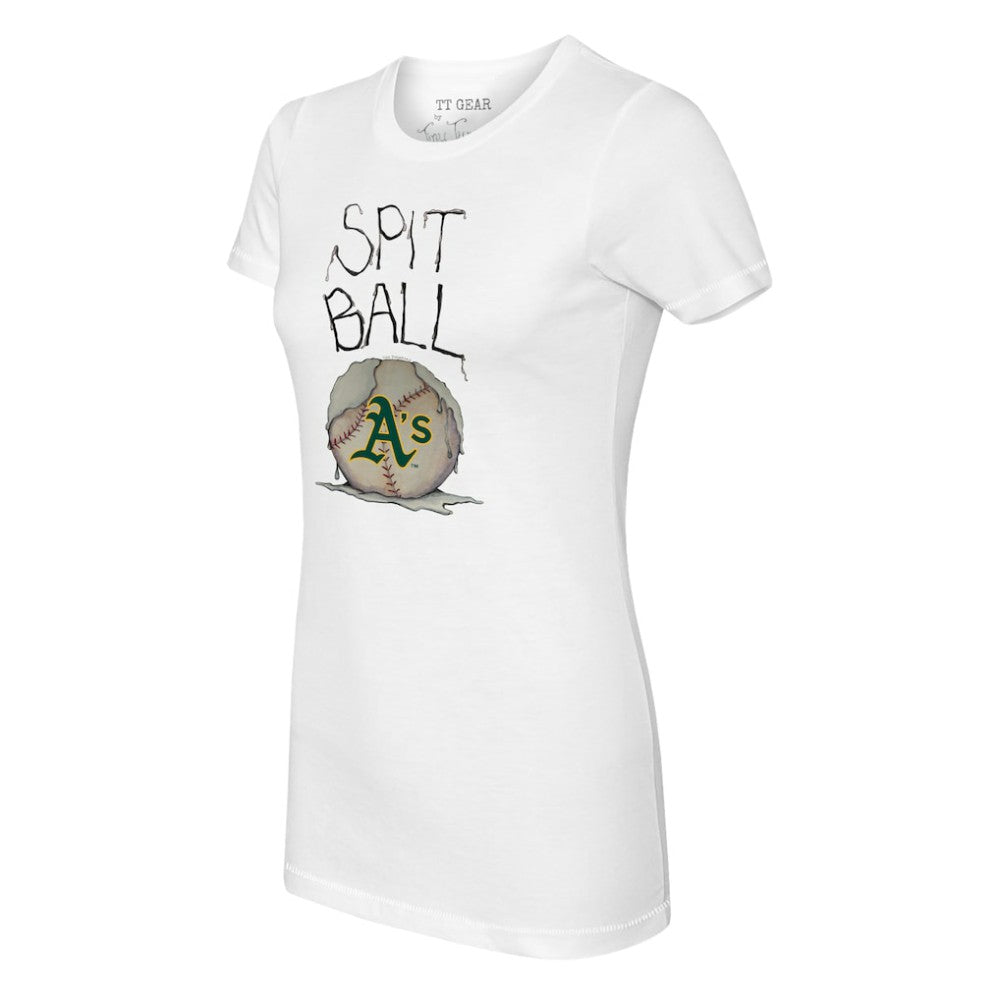 Athletics Tiny Turnip Women's Spit Ball T-Shirt - White T-shirts