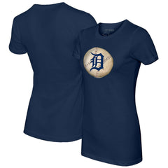 Detroit Tigers Tiny Turnip Women's Stitched Baseball T-Shirt - Navy T-shirts