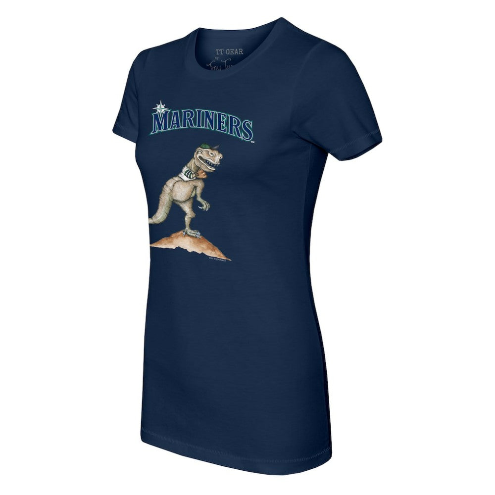 Seattle Mariners Tiny Turnip Women's TT Rex T-Shirt - Navy T-shirts
