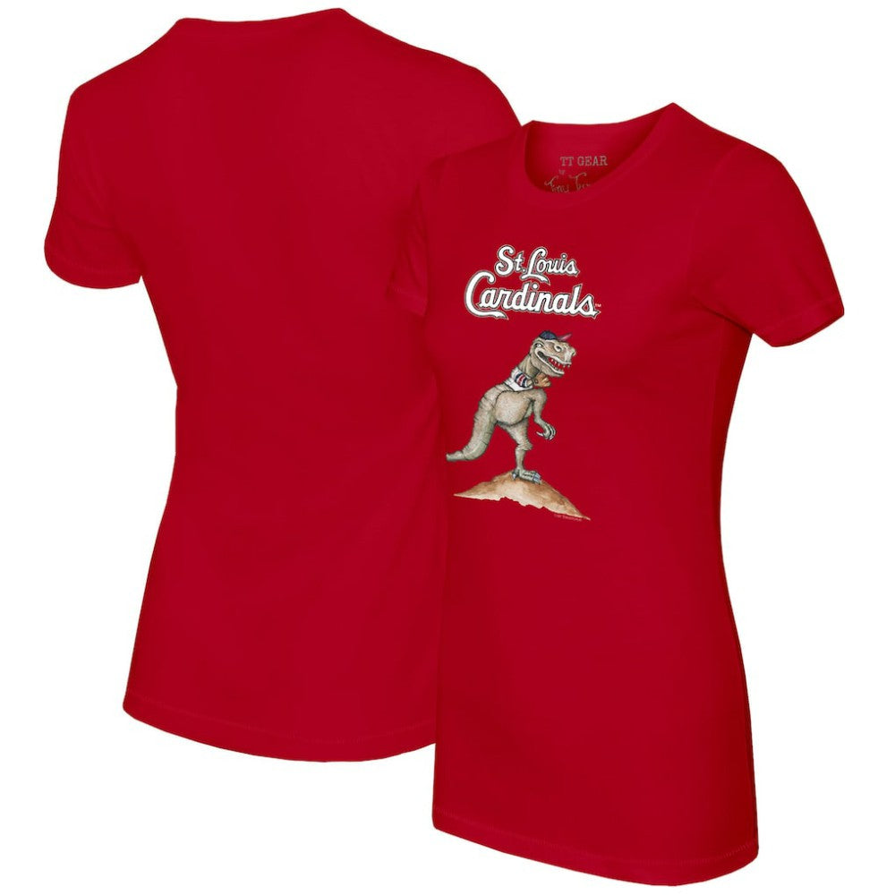 St. Louis Cardinals Tiny Turnip Women's TT Rex T-Shirt - Red T-shirts