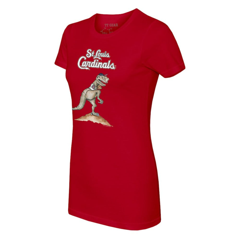 St. Louis Cardinals Tiny Turnip Women's TT Rex T-Shirt - Red T-shirts