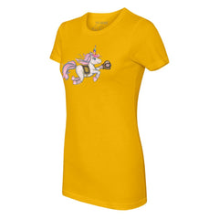 San Diego Padres Tiny Turnip Women's Unicorn T-Shirt - Gold T-shirts
