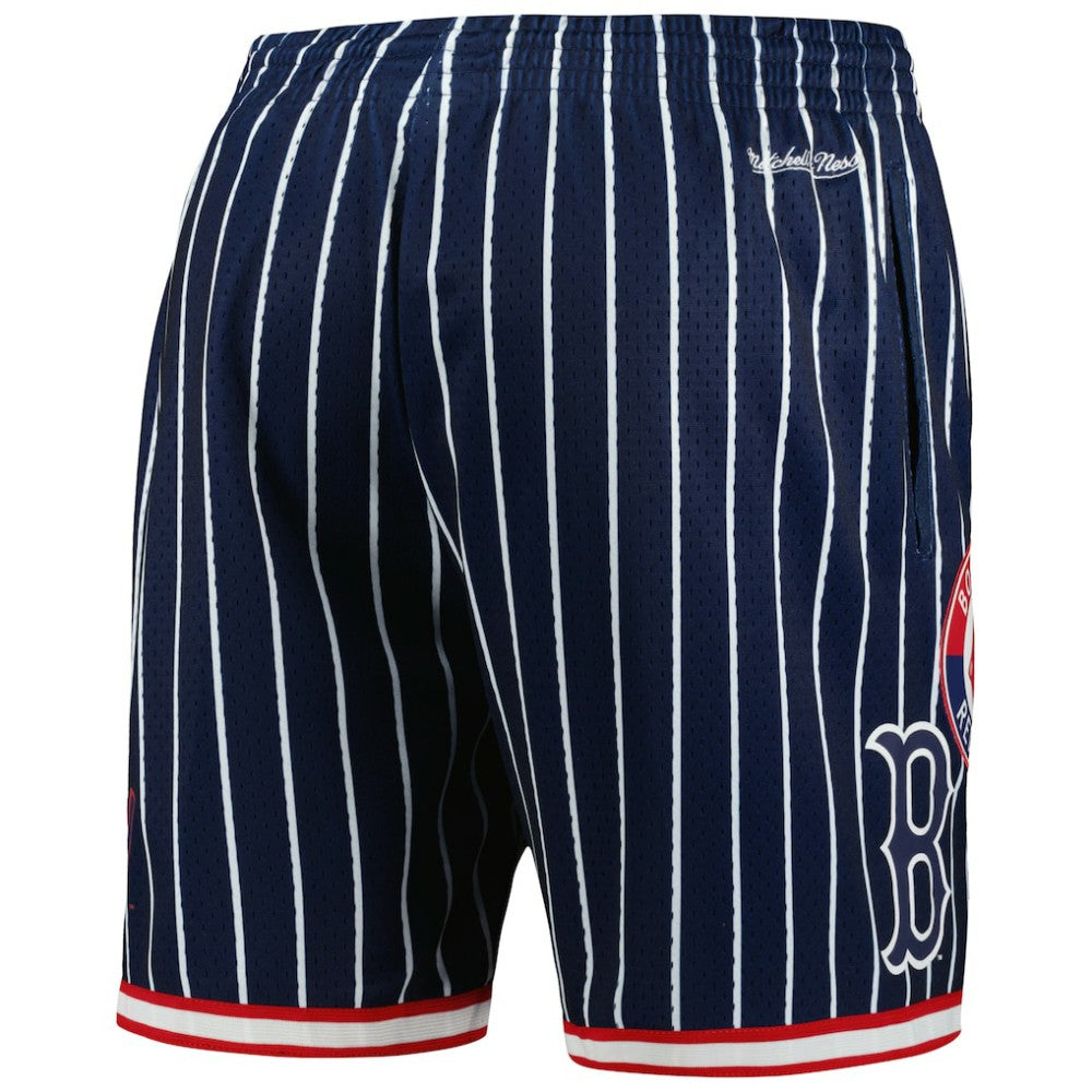 Boston Red Sox Mitchell & Ness Cooperstown Collection 2004 World Series City Collection Mesh Shorts - Navy Shorts