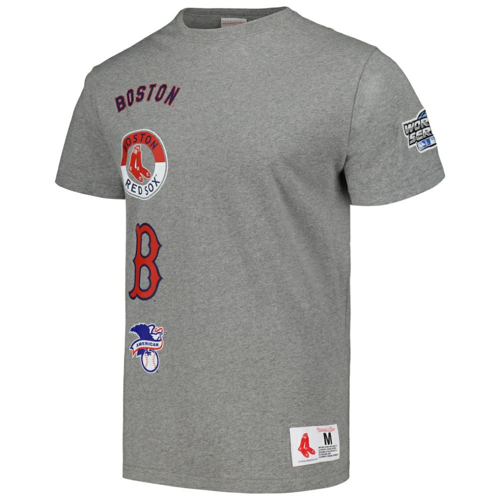 Boston Red Sox Mitchell & Ness Cooperstown Collection City Collection T-Shirt - Heather Gray T-shirts