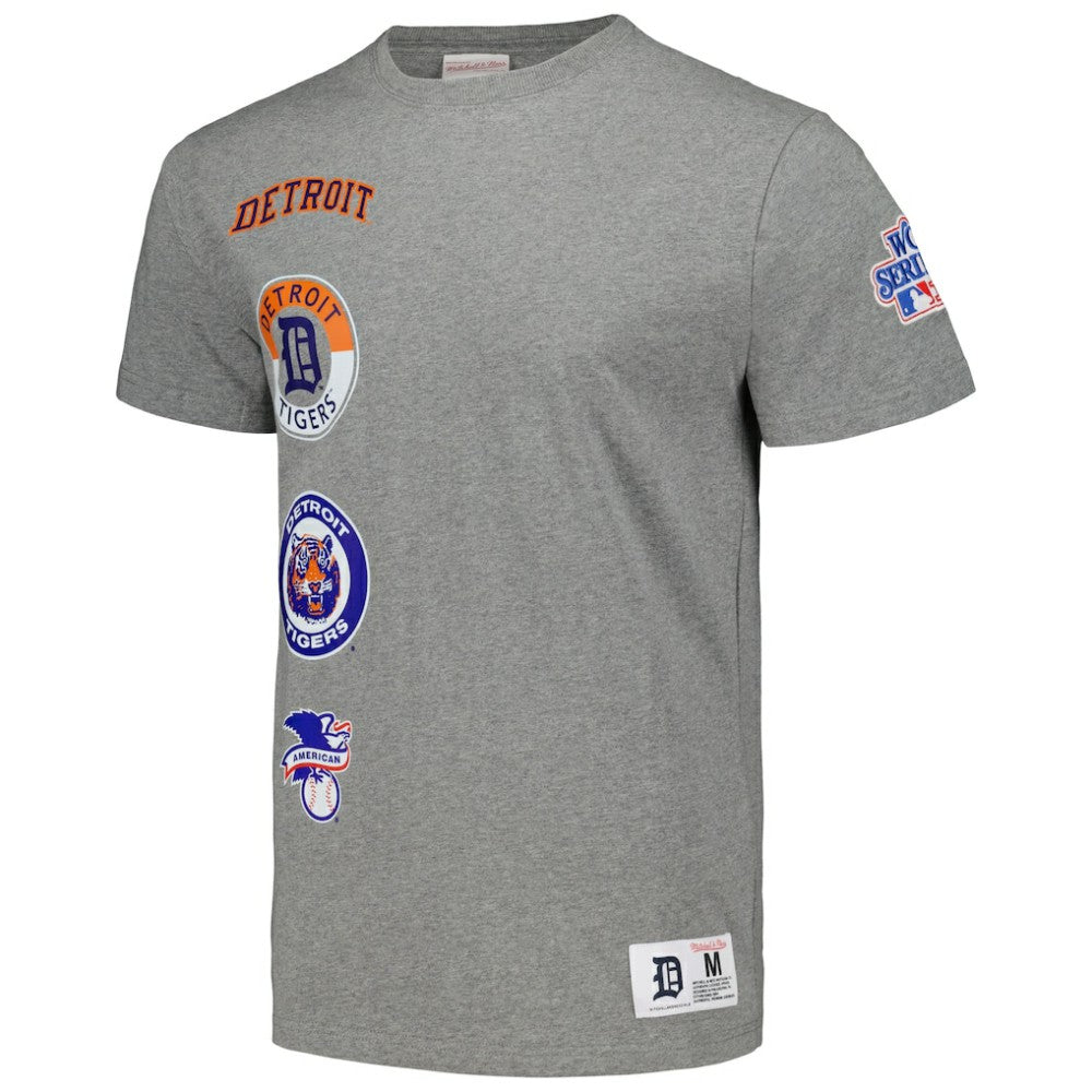 Detroit Tigers Mitchell & Ness Cooperstown Collection City Collection T-Shirt - Heather Gray T-shirts