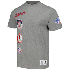 St. Louis Cardinals Mitchell & Ness Cooperstown Collection City Collection T-Shirt - Heather Gray T-shirts