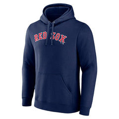 Boston Red Sox Official Wordmark Fitted Pullover Hoodie - Navy Hoodies