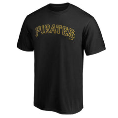 Pittsburgh Pirates Official Wordmark Team T-Shirt - Black T-shirts