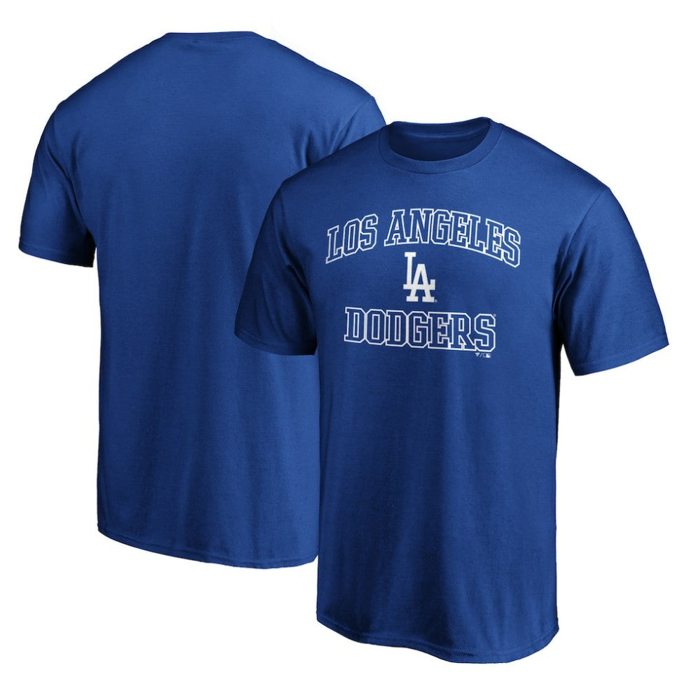 Los Angeles Dodgers Heart & Soul Team Logo T-Shirt - Royal T-shirts
