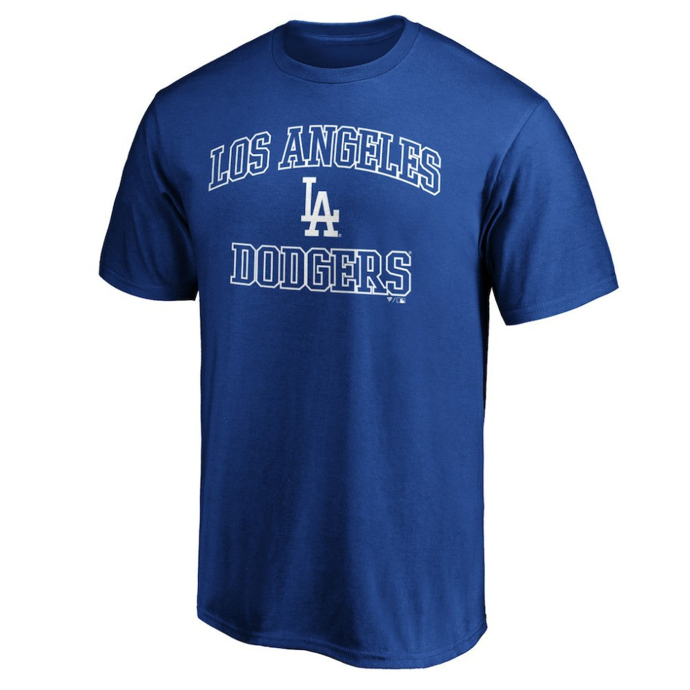 Los Angeles Dodgers Heart & Soul Team Logo T-Shirt - Royal T-shirts
