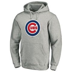 Chicago Cubs Official Team Logo Pullover Hoodie - Gray Hoodies